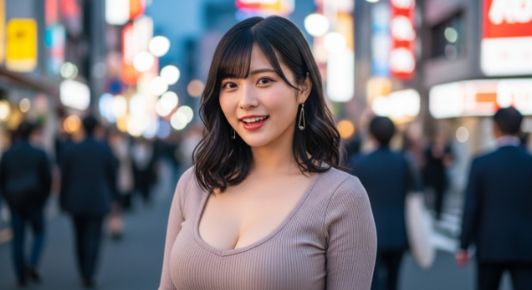 低身長巨乳女子のイメージ