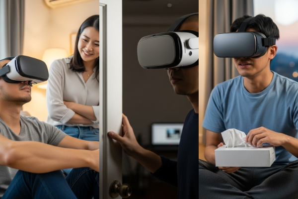 VRオナニーの注意点（バレ対策・後始末）